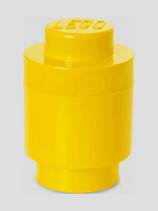 LEGO Παιδικό Κουτί Αποθήκευσης από Πλαστικό 1 Round Κίτρινο 12x12x12cm 40301732 - Image 4