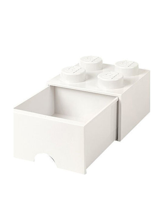 LEGO Παιδικό Κουτί Αποθήκευσης από Πλαστικό 4 Knobs Λευκό 22x22x17cm 40051735 - Image 5