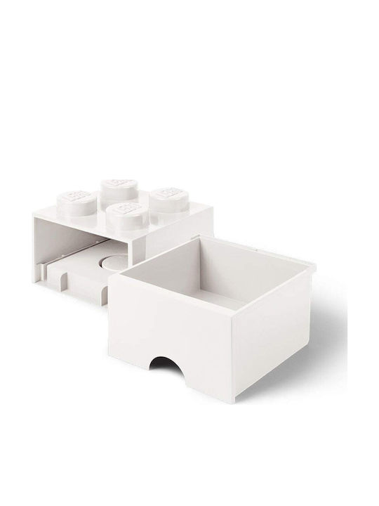 LEGO Παιδικό Κουτί Αποθήκευσης από Πλαστικό 4 Knobs Λευκό 22x22x17cm 40051735 - Image 7