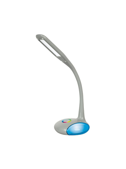 Active Jet AJE-VENUS RGB LED Φωτιστικό Γραφείου με Εύκαμπτο Βραχίονα σε Γκρι Χρώμα AJE-VENUS RGB Grey - Image 3