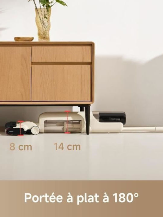 Mova Mova K30 Επαναφορτιζόμενη Σκούπα 2 σε 1 Stick & Χειρός Λευκή - Image 6