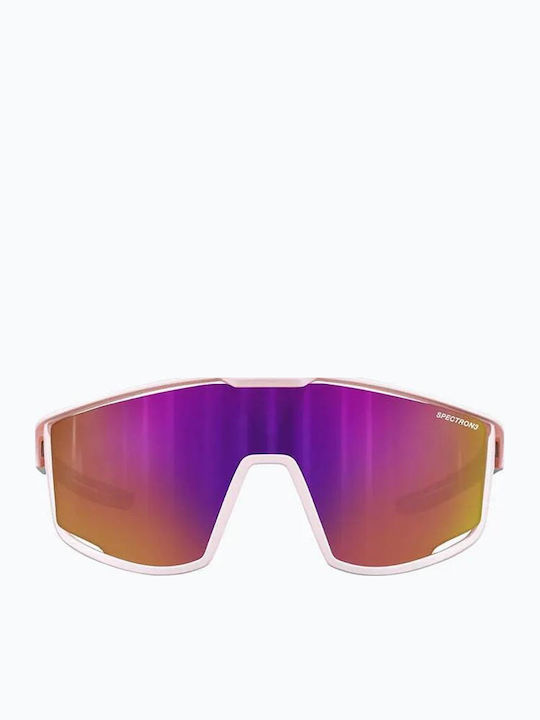 Julbo Fury Unisex Γυαλιά Ηλίου με Λευκό Κοκκάλινο Σκελετό και Πολύχρωμο Καθρέφτη Φακό - Image 3