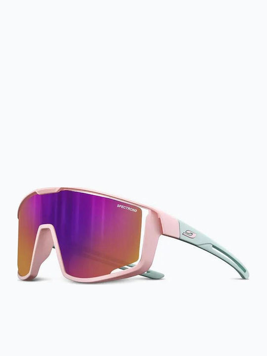 Julbo Fury Unisex Γυαλιά Ηλίου με Λευκό Κοκκάλινο Σκελετό και Πολύχρωμο Καθρέφτη Φακό - Image 4