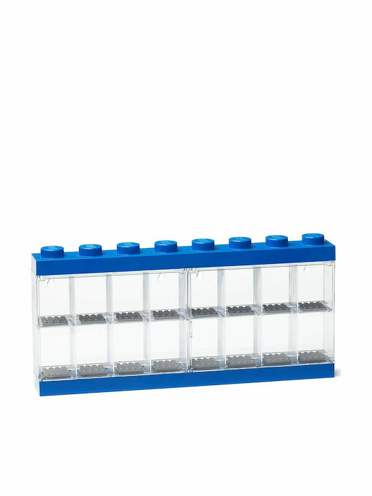 LEGO Παιδικό Κουτί Αποθήκευσης από Πλαστικό Display Case 16 Μπλε 38x18cm 40660005