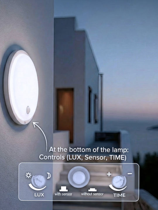 Maclean Energy Επιτοίχιο Εξωτερικό Φωτιστικό LED IP65 10W MCE525 W - Image 2