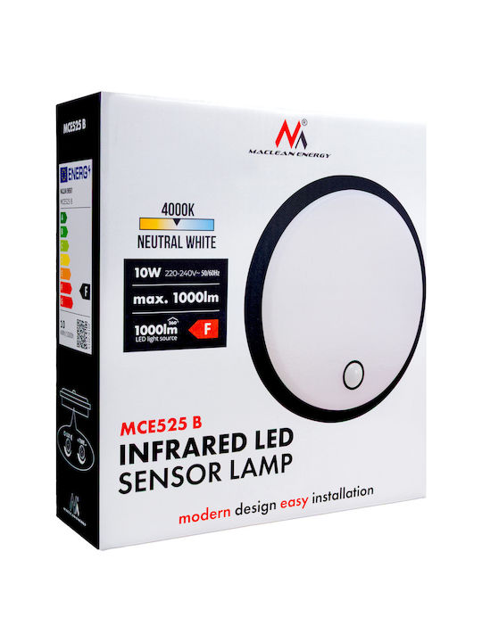 Maclean Energy Επιτοίχιο Εξωτερικό Φωτιστικό LED IP65 10W MCE525 B - Image 5