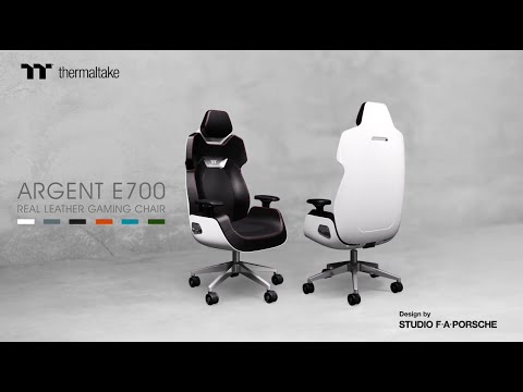 Thermaltake Argent E700 Δερμάτινη Καρέκλα Gaming με Ρυθμιζόμενα Μπράτσα Μαύρη - Image 8