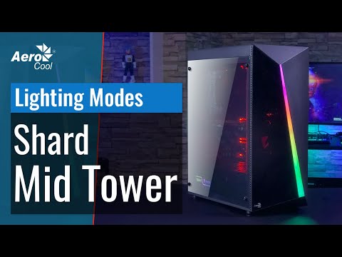 Aerocool Shard Gaming Midi Tower Κουτί Υπολογιστή με Πλαϊνό Παράθυρο Μαύρο - Image 8