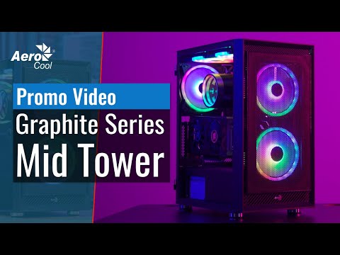 Aerocool Graphite ARGB Gaming Midi Tower Κουτί Υπολογιστή με Πλαϊνό Παράθυρο Μαύρο - Image 10