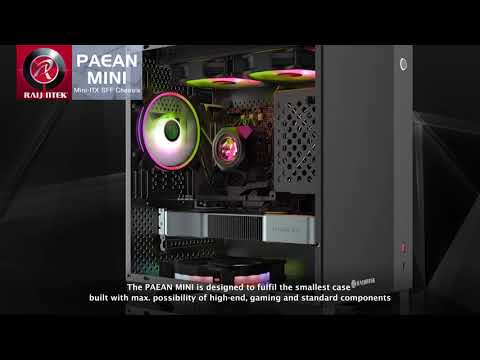 Raijintek Paean Mini Gaming Mini Tower Κουτί Υπολογιστή με Πλαϊνό Παράθυρο Μαύρο - Image 9