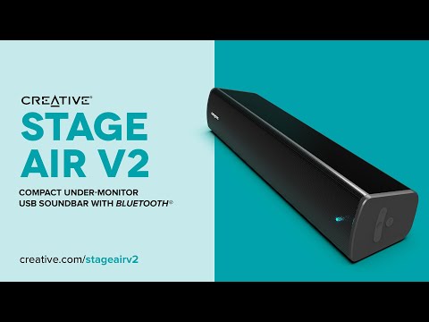 Creative Stage Air V2 Ασύρματα Ηχεία Υπολογιστή 2.0 με Bluetooth και Ισχύ 20W σε Μαύρο Χρώμα - Image 6