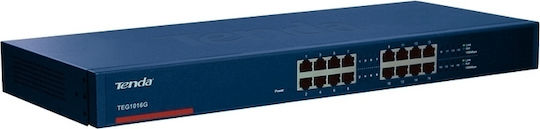Tenda TEG1016G v1 Unmanaged L2 PoE Switch με 16 Θύρες Gigabit (1Gbps) Ethernet
