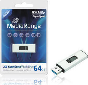 MediaRange 64GB USB 3.0 Stick Λευκό - Image 2