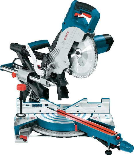 Bosch GCM 8 SJL Professional Φαλτσοπρίονο Ρεύματος Συρόμενο με Ισχύ 1600W, Οδηγό Laser, Δίσκο Κοπής Διαμέτρου 216mm & Ταχύτητα Κοπής 5500rpm