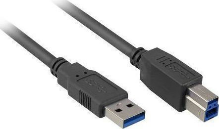 Sharkoon USB 3.0 Cable USB-A male - USB-B male 2m (4044951015641)