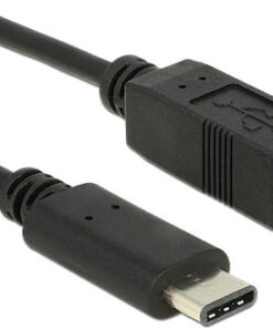 Alternative view of DeLock 83601 USB 2.0 Cable USB-C male - USB-B Μαύρο 1m (83601)