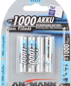 Ansmann Επαναφορτιζόμενες Μπαταρίες AAA Ni-MH 1000mAh 1.2V 4τμχ