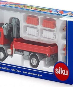Siku Mercedes Atego Κόκκινο με Γερανό Γερανός 1:50 για 3+ Ετών