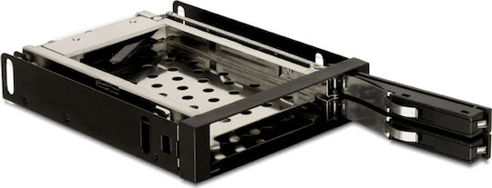 DeLock 3.5″ Mobile Rack for 2 x 2.5″ SATA Μαύρο 47189 - Image 2