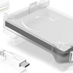 Alternative view of Icy Box IB-AC703-C Θήκη για Σκληρό Δίσκο 2.5" SATA III με σύνδεση USB 3.0 σε Διάφανο χρώμα IB-AC703-C