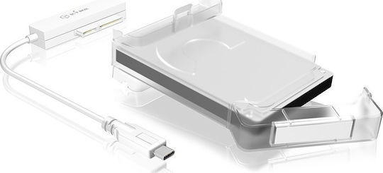 Icy Box IB-AC703-C Θήκη για Σκληρό Δίσκο 2.5" SATA III με σύνδεση USB 3.0 σε Διάφανο χρώμα IB-AC703-C - Image 2
