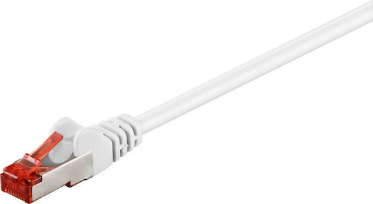 Goobay S/FTP Cat.6 Καλώδιο Δικτύου Ethernet 20m Λευκό 1τμχ 93506