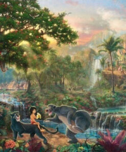 Alternative view of Puzzle Kinkade: Disney: Jungle book 2D 1000 Κομμάτια 59473