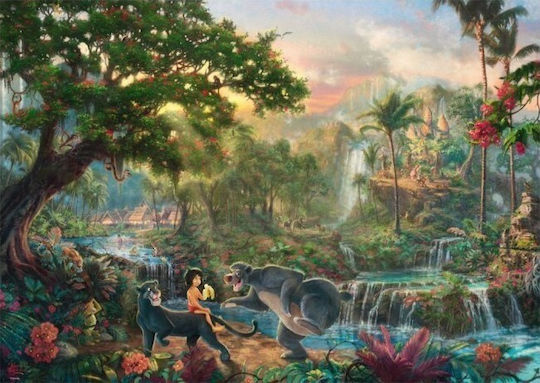 Puzzle Kinkade: Disney: Jungle book 2D 1000 Κομμάτια 59473 - Image 2