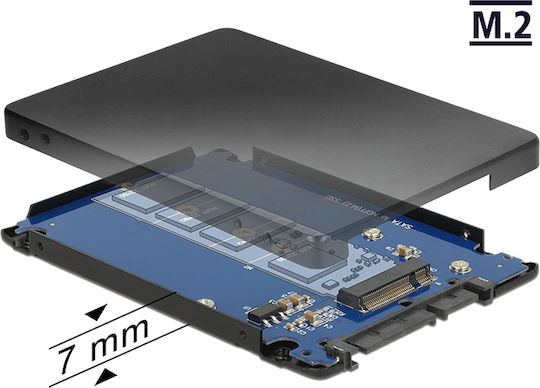 DeLock Converter SATA 22pin to M.2 with Enclosure - Image 3