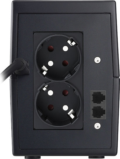 Powerwalker VI 650 SH Schuko UPS Line-Interactive 650VA 360W με 2 Schuko Πρίζες - Image 4
