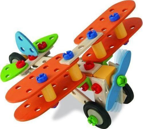 Heros-Toys Παιχνίδι Κατασκευών Ξύλινo Ξύλινο Constructor 85τμχ - 4 Κατασκευές 100039031 - Image 3