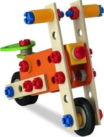 Heros-Toys Παιχνίδι Κατασκευών Ξύλινo Ξύλινο Constructor 85τμχ - 4 Κατασκευές 100039031 - Image 5