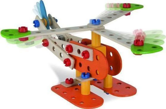 Heros-Toys Παιχνίδι Κατασκευών Ξύλινo Ξύλινο Constructor 85τμχ - 4 Κατασκευές 100039031 - Image 4
