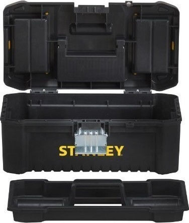 Stanley Essential Εργαλειοθήκη Χειρός Πλαστική με Ταμπακιέρα Π40.6xB21xΥ19.5cm STST1-75518 - Image 3