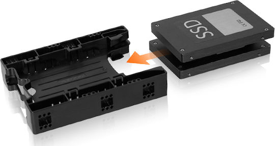 Icy Dock EZ-Fit Lite Πλαίσιο Για Σκληρούς Δίσκους ICY Dock 2x2x6,3cm IDE/SATA in 3,5" Μαύρο MB290SP-B - Image 4