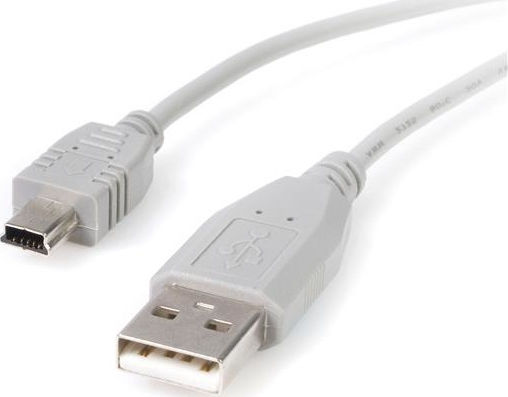 Sharkoon USB 2.0 Cable USB-A male - mini USB-B male Μαύρο 1m - Image 2