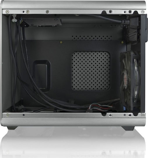 Raijintek Metis Plus Mini Tower Κουτί Υπολογιστή με Πλαϊνό Παράθυρο Ασημί - Image 2