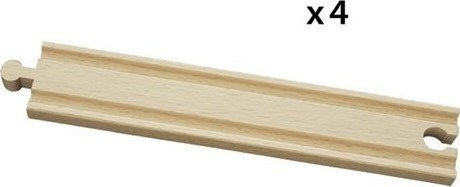 Brio Toys Long Straight Tracks Ράγες Σιδηρόδρομου από Ξύλο 33341 - Image 3