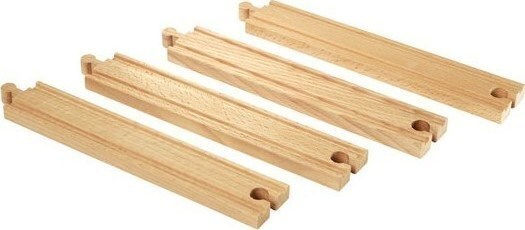 Brio Toys Long Straight Tracks Ράγες Σιδηρόδρομου από Ξύλο 33341 - Image 2