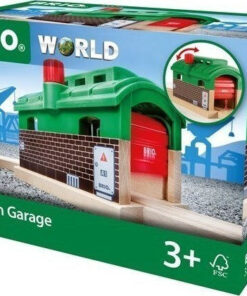 Brio Toys Train Garage Σετ με Τρενάκι από Ξύλο 33574