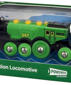 Brio Toys Big Green Action Locomotive Τρενάκι με Ήχο και Φως για 3+ Ετών 33593