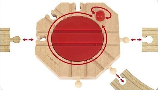 Brio Toys Mechanical Turntable Σετ με Τρενάκι από Ξύλο για 3+ Ετών 33361 - Image 3