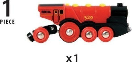 Brio Toys Mighty Red Action Locomotive Τρενάκι με Ήχο και Φως για 3+ Ετών 33592 - Image 9
