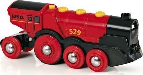 Brio Toys Mighty Red Action Locomotive Τρενάκι με Ήχο και Φως για 3+ Ετών 33592 - Image 2