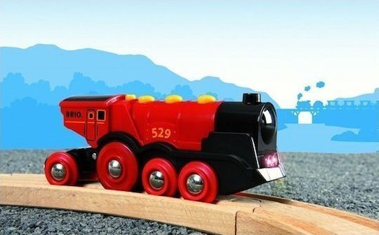 Brio Toys Mighty Red Action Locomotive Τρενάκι με Ήχο και Φως για 3+ Ετών 33592 - Image 3