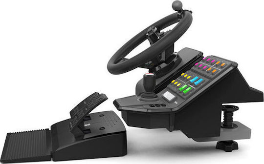 Logitech G Saitek Farm Sim Controller Bundle Τιμονιέρα με Μοχλό Ταχυτήτων και Πετάλια για PC με 900° Περιστροφής - Image 4