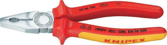 Knipex Πένσα Ίσια Ηλεκτρολόγου Μήκους 180mm 03 06 180