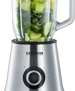 Severin Μπλέντερ με Γυάλινη Κανάτα 1lt 500W Inox SM 3734