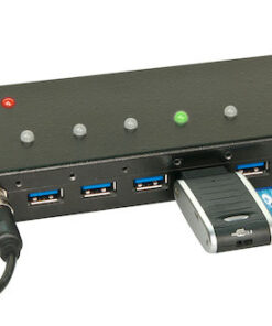 Alternative view of Lindy USB 3.0 Hub 7 Θυρών με σύνδεση USB-A και Εξωτερική Παροχή Ρεύματος (43128)