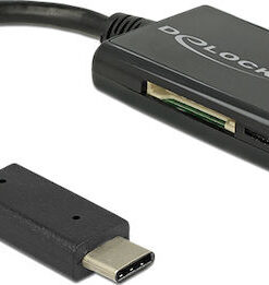 DeLock Card Reader USB 3.1 Type-C για SD/MemoryStick (91740)